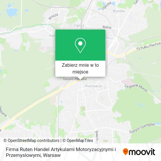 Mapa Firma Ruten Handel Artykulami Motoryzacyjnymi i Przemyslowymi