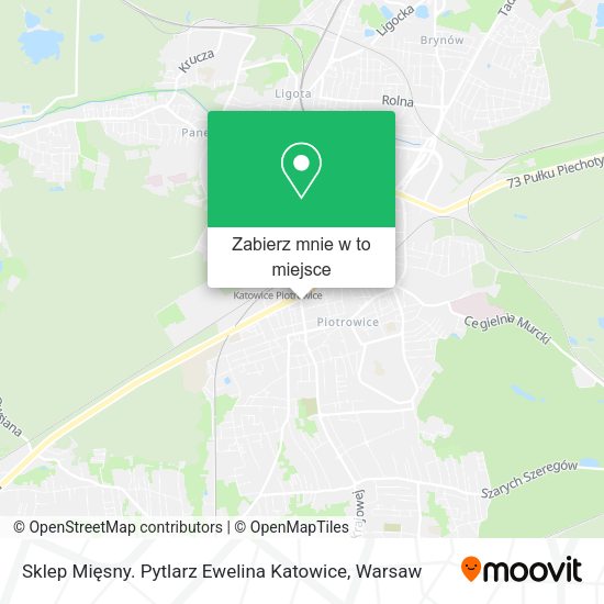 Mapa Sklep Mięsny. Pytlarz Ewelina Katowice