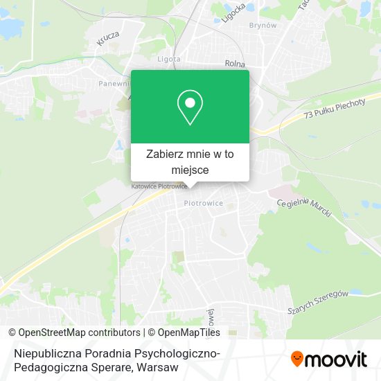 Mapa Niepubliczna Poradnia Psychologiczno-Pedagogiczna Sperare