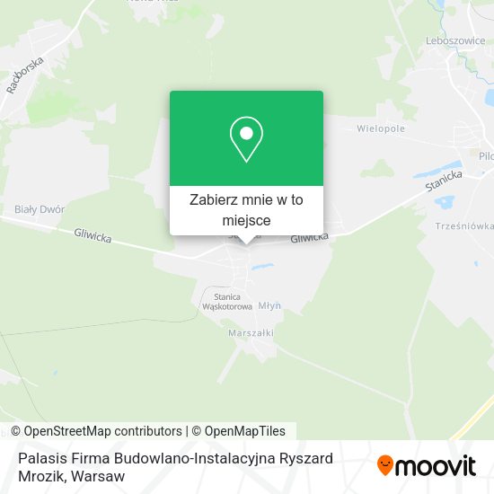 Mapa Palasis Firma Budowlano-Instalacyjna Ryszard Mrozik