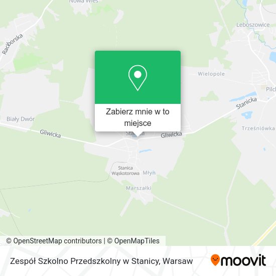 Mapa Zespół Szkolno Przedszkolny w Stanicy