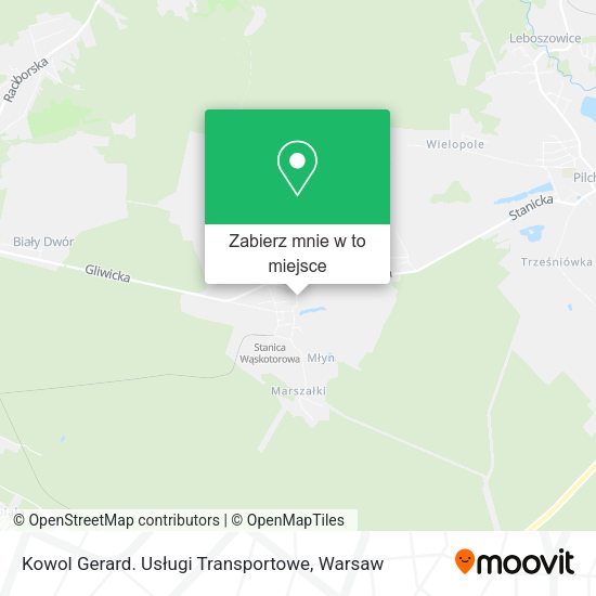 Mapa Kowol Gerard. Usługi Transportowe