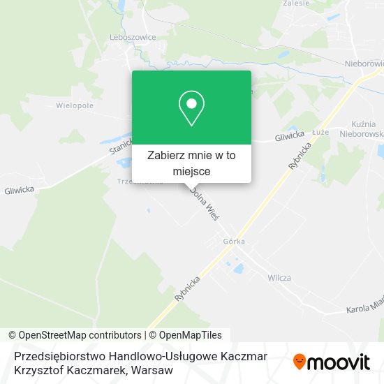 Mapa Przedsiębiorstwo Handlowo-Usługowe Kaczmar Krzysztof Kaczmarek