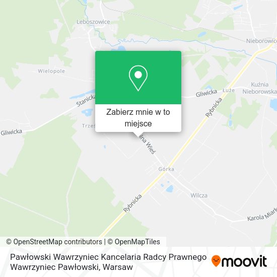 Mapa Pawłowski Wawrzyniec Kancelaria Radcy Prawnego Wawrzyniec Pawłowski