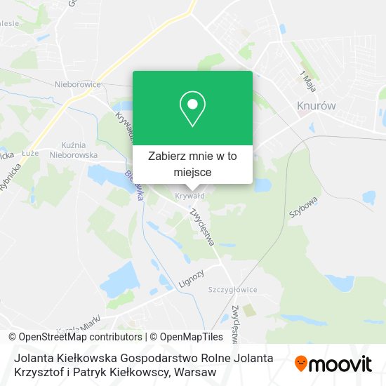 Mapa Jolanta Kiełkowska Gospodarstwo Rolne Jolanta Krzysztof i Patryk Kiełkowscy