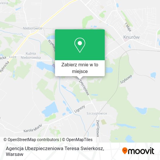 Mapa Agencja Ubezpieczeniowa Teresa Swierkosz