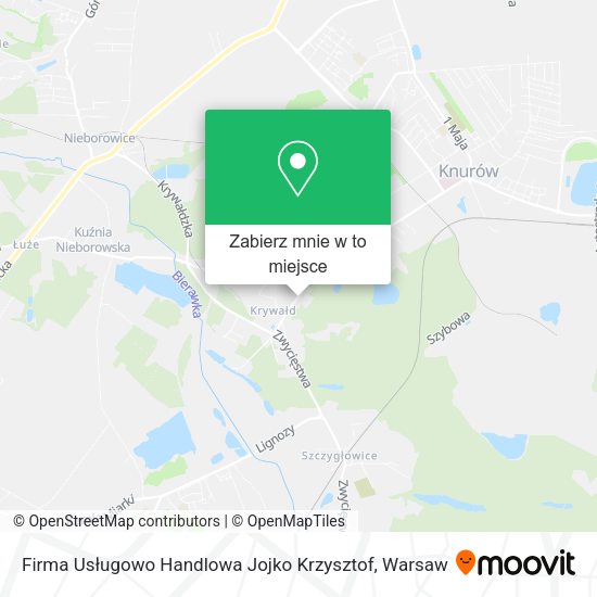 Mapa Firma Usługowo Handlowa Jojko Krzysztof