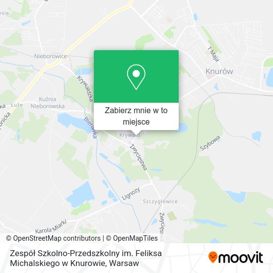 Mapa Zespół Szkolno-Przedszkolny im. Feliksa Michalskiego w Knurowie