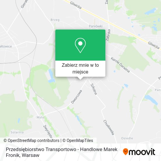 Mapa Przedsiębiorstwo Transportowo - Handlowe Marek Fronik