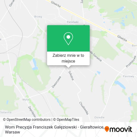 Mapa Wom Precyzja Franciszek Gałęziowski - Gierałtowice