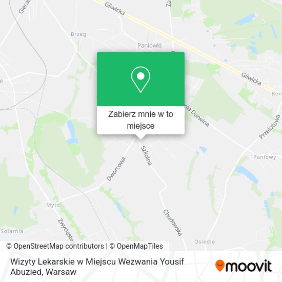 Mapa Wizyty Lekarskie w Miejscu Wezwania Yousif Abuzied