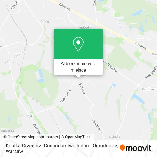 Mapa Kostka Grzegorz. Gospodarstwo Rolno - Ogrodnicze