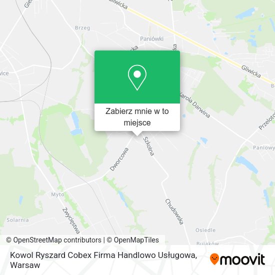 Mapa Kowol Ryszard Cobex Firma Handlowo Usługowa