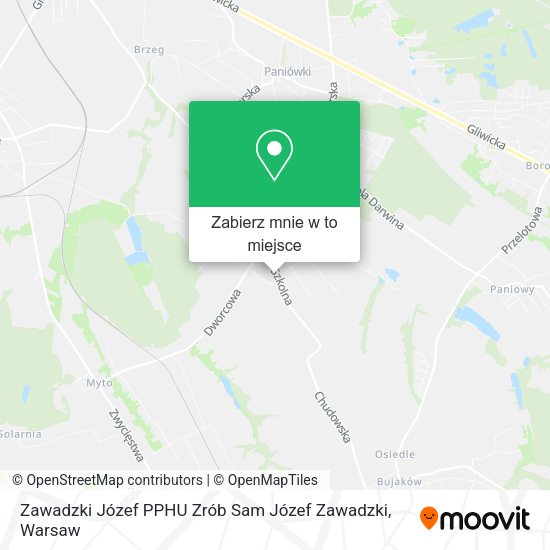 Mapa Zawadzki Józef PPHU Zrób Sam Józef Zawadzki