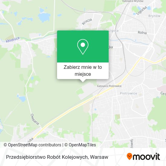 Mapa Przedsiębiorstwo Robót Kolejowych