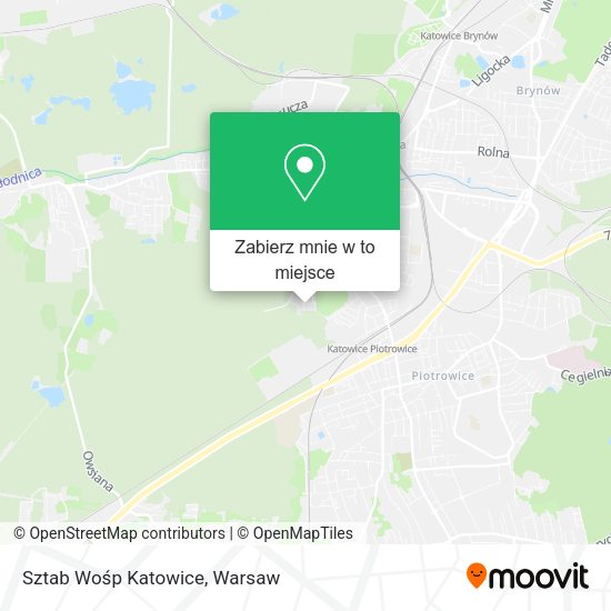 Mapa Sztab Wośp Katowice