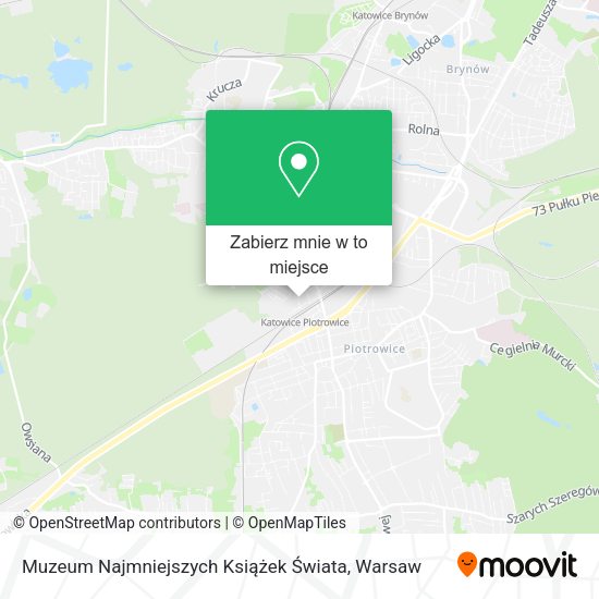 Mapa Muzeum Najmniejszych Książek Świata