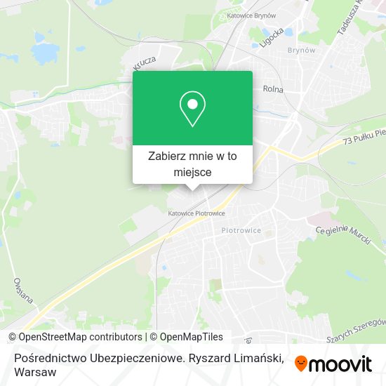 Mapa Pośrednictwo Ubezpieczeniowe. Ryszard Limański