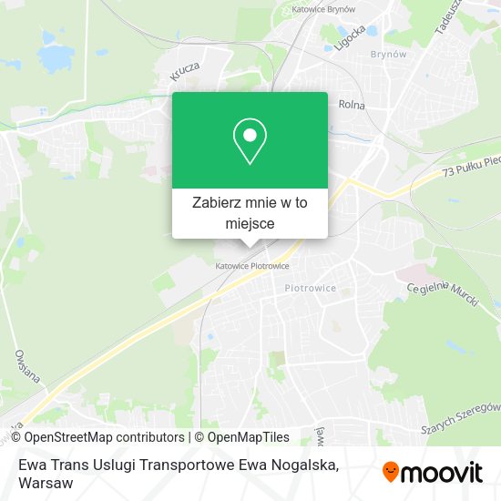 Mapa Ewa Trans Uslugi Transportowe Ewa Nogalska