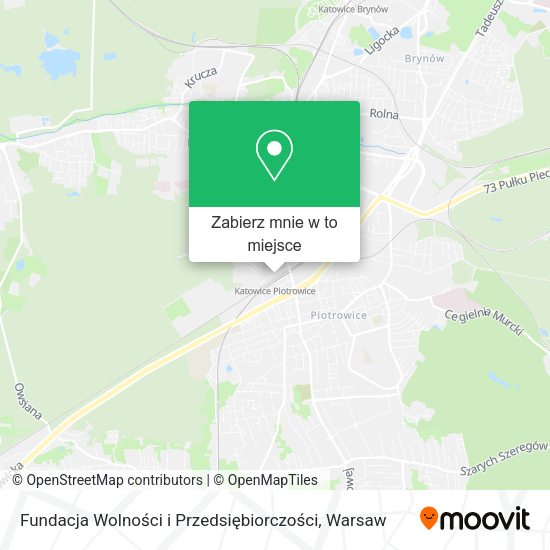 Mapa Fundacja Wolności i Przedsiębiorczości