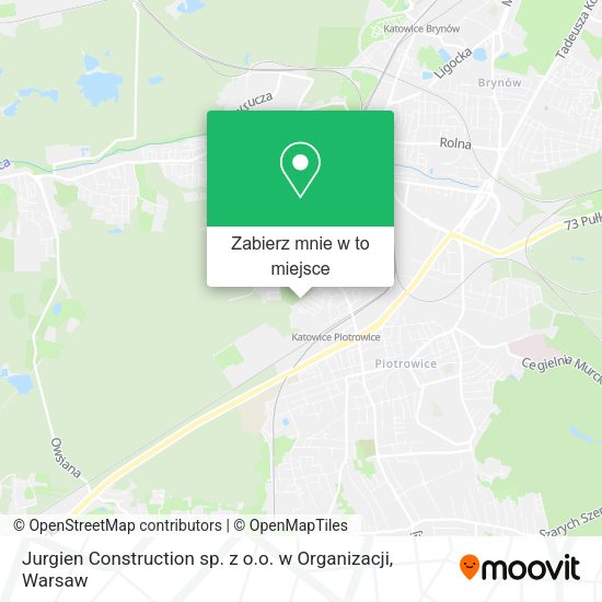 Mapa Jurgien Construction sp. z o.o. w Organizacji