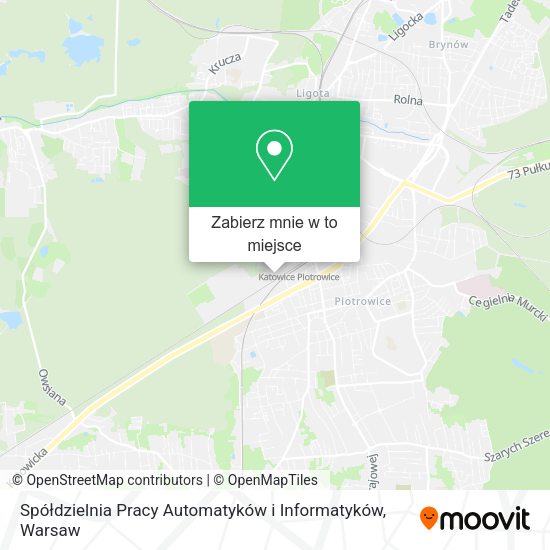 Mapa Spółdzielnia Pracy Automatyków i Informatyków