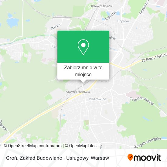 Mapa Groń. Zakład Budowlano - Usługowy