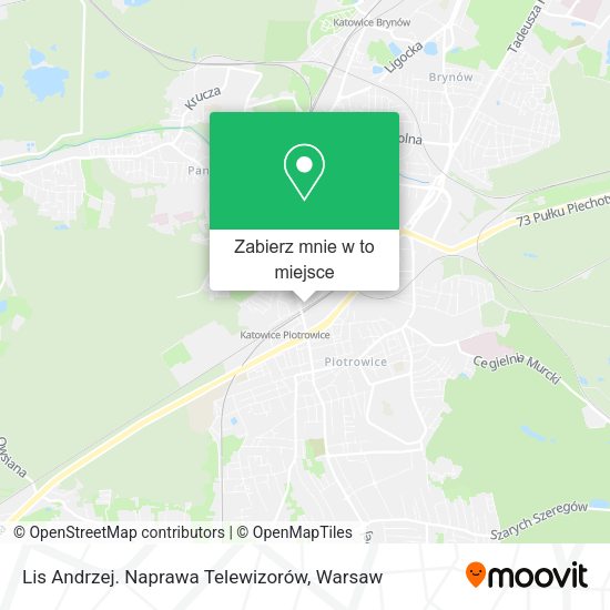 Mapa Lis Andrzej. Naprawa Telewizorów