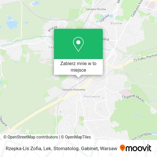 Mapa Rzepka-Lis Zofia, Lek. Stomatolog. Gabinet