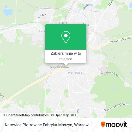 Mapa Katowice Piotrowice Fabryka Maszyn