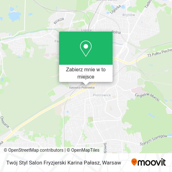 Mapa Twój Styl Salon Fryzjerski Karina Pałasz