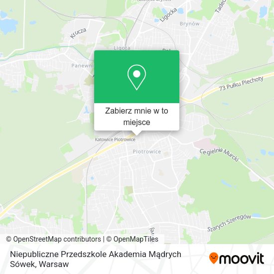 Mapa Niepubliczne Przedszkole Akademia Mądrych Sówek