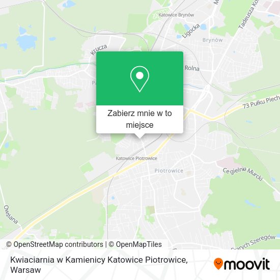 Mapa Kwiaciarnia w Kamienicy Katowice Piotrowice