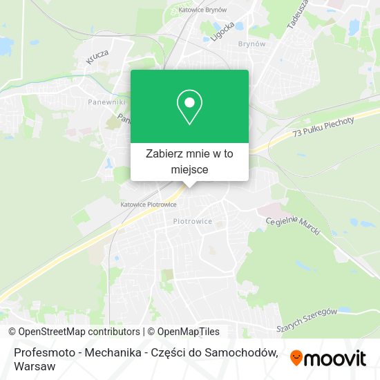 Mapa Profesmoto - Mechanika - Części do Samochodów