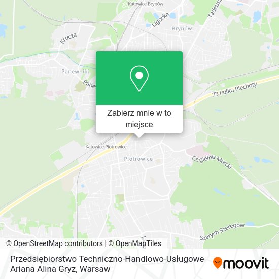 Mapa Przedsiębiorstwo Techniczno-Handlowo-Usługowe Ariana Alina Gryz