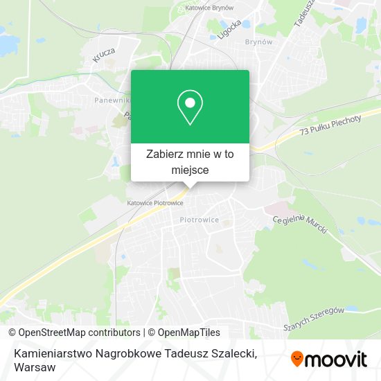 Mapa Kamieniarstwo Nagrobkowe Tadeusz Szalecki