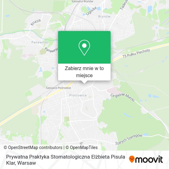 Mapa Prywatna Praktyka Stomatologiczna Elżbieta Pisula Klar