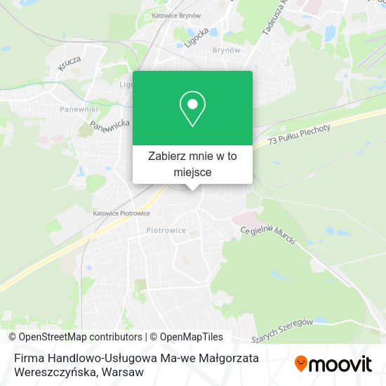 Mapa Firma Handlowo-Usługowa Ma-we Małgorzata Wereszczyńska