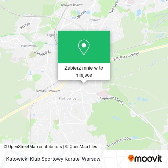 Mapa Katowicki Klub Sportowy Karate