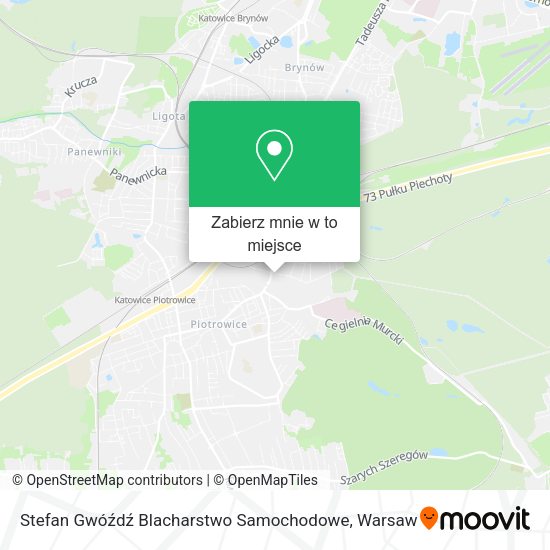 Mapa Stefan Gwóźdź Blacharstwo Samochodowe