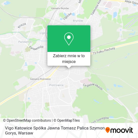 Mapa Vigo Katowice Spólka Jawna Tomasz Palica Szymon Gorys