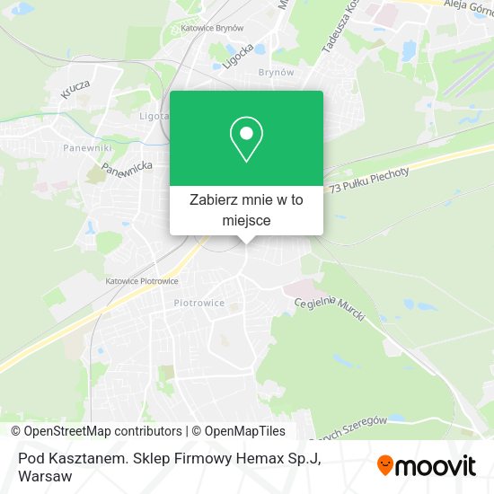 Mapa Pod Kasztanem. Sklep Firmowy Hemax Sp.J