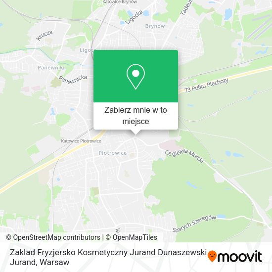 Mapa Zaklad Fryzjersko Kosmetyczny Jurand Dunaszewski Jurand