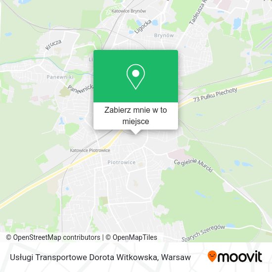 Mapa Usługi Transportowe Dorota Witkowska