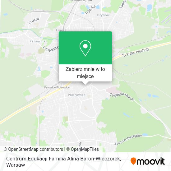 Mapa Centrum Edukacji Familia Alina Baron-Wieczorek