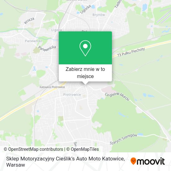 Mapa Sklep Motoryzacyjny Cieślik's Auto Moto Katowice