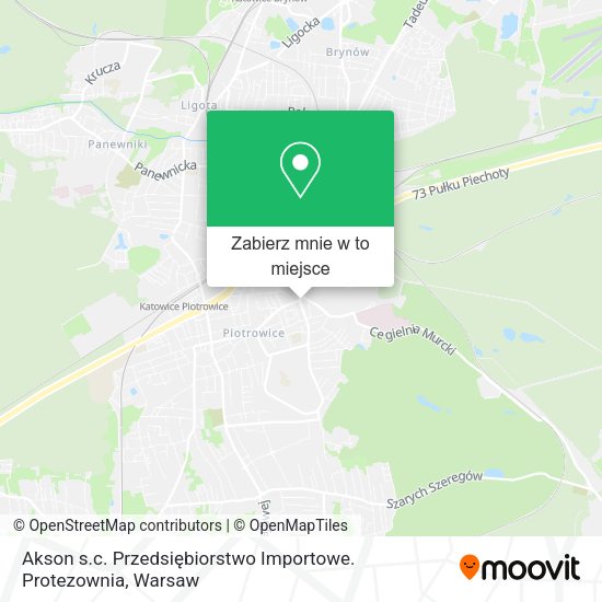 Mapa Akson s.c. Przedsiębiorstwo Importowe. Protezownia