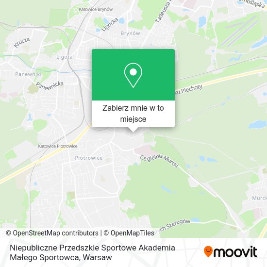 Mapa Niepubliczne Przedszkle Sportowe Akademia Małego Sportowca