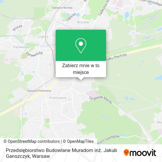 Mapa Przedsiębiorstwo Budowlane Muradom inż. Jakub Ganszczyk