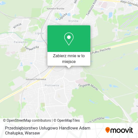 Mapa Przedsiębiorstwo Usługowo Handlowe Adam Chałupka